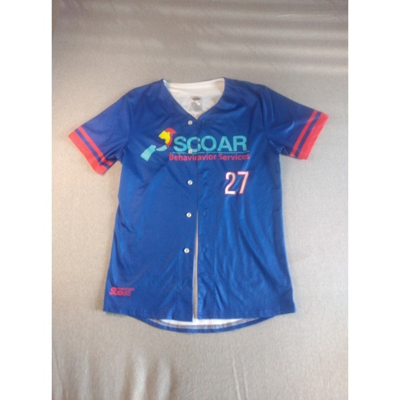 Swag Tops - Sports‎ Gear Swag Behavior Services Jersey Button Up Size S